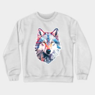 Alpha Wolf Animal World Wildlife Beauty Discovery Crewneck Sweatshirt